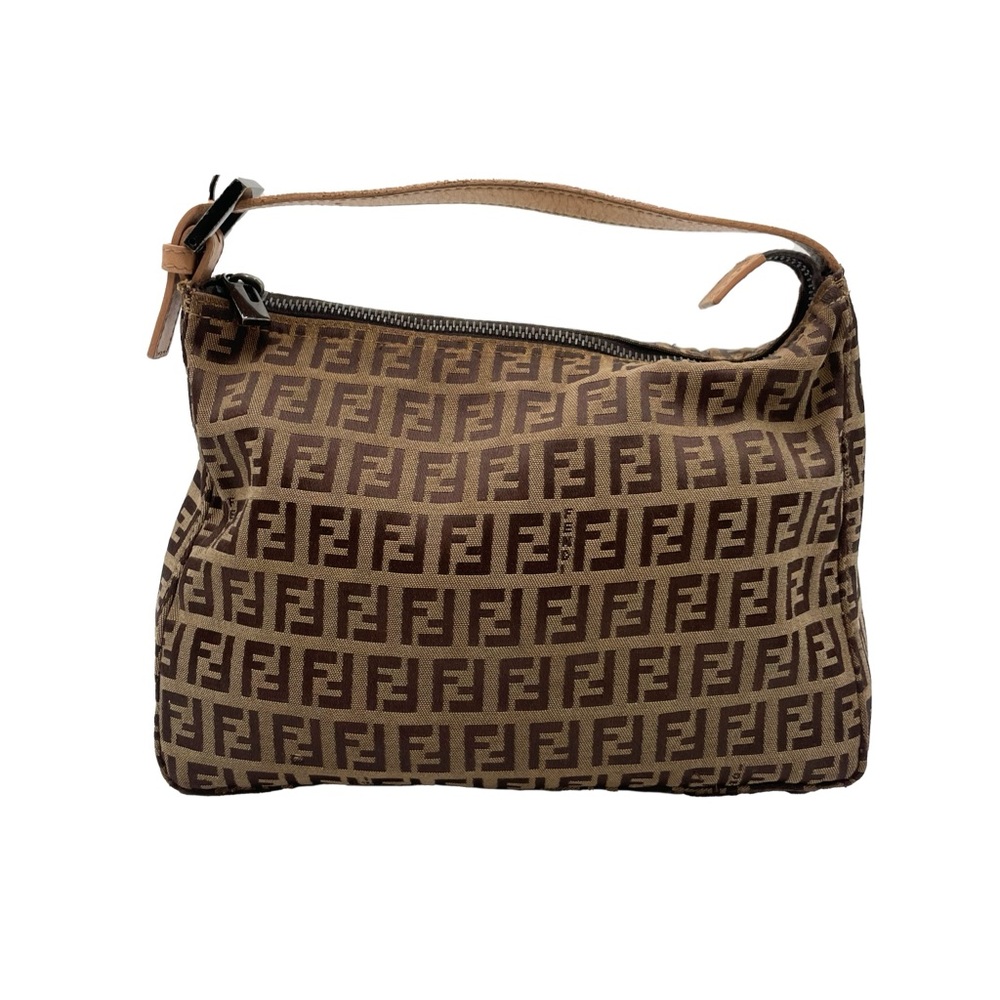 ✨$660✨ Fendi Zucchino Brown Handbag